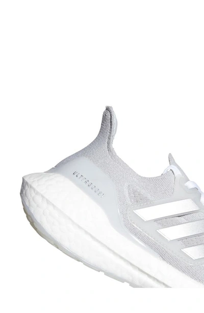 Shop Adidas Originals Ultraboost 21 Running Shoe In Grey