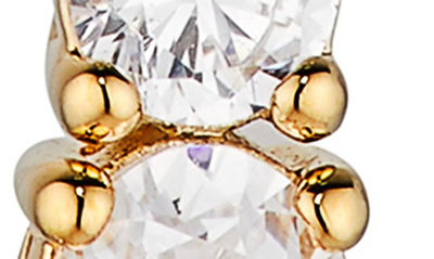 Shop Ajoa Cheeky Linear Drop Earrings In Gold