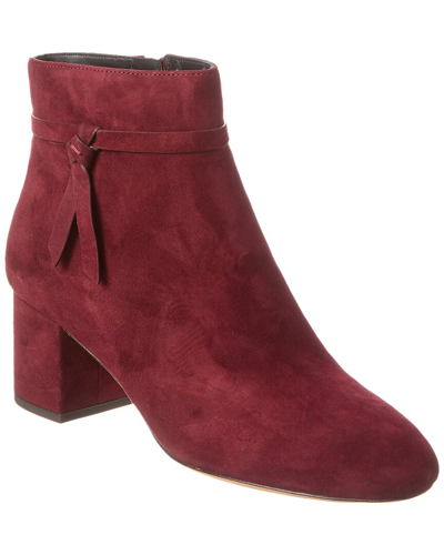 Shop Kate Spade New York Knott Mid Suede Bootie In Red