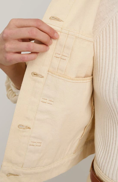 Alex Mill Trucker Jacket In Recycled Denim In Natural