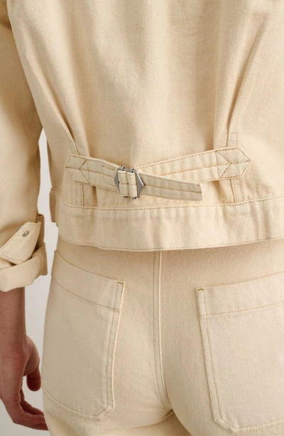 Alex Mill Trucker Jacket In Recycled Denim In Natural