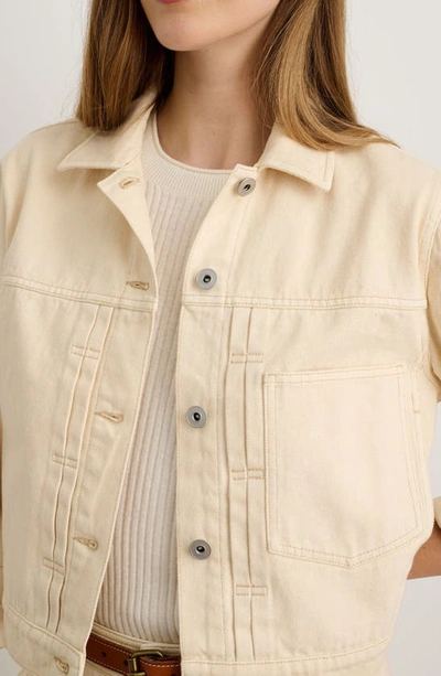 Alex Mill Trucker Jacket In Recycled Denim In Natural
