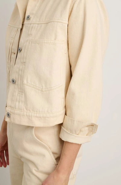 Alex Mill Trucker Jacket In Recycled Denim In Natural