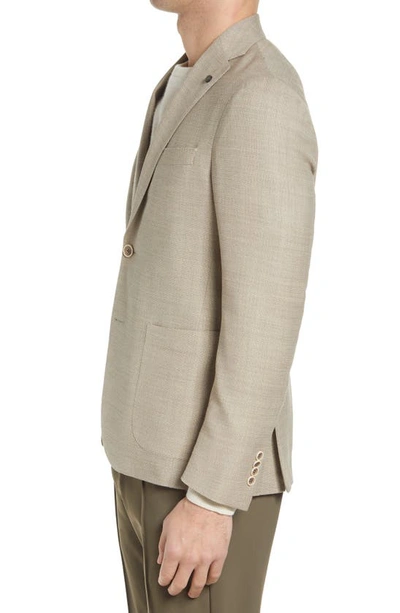 Shop Jack Victor Queens Deconstructed Wool Sport Coat In Taupe