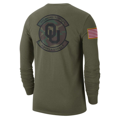 Shop Jordan Brand Olive Oklahoma Sooners Military Pack Long Sleeve T-shirt