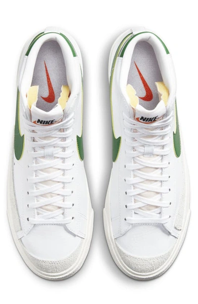 Shop Nike Blazer Mid '77 Vintage Sneaker In White Green/black