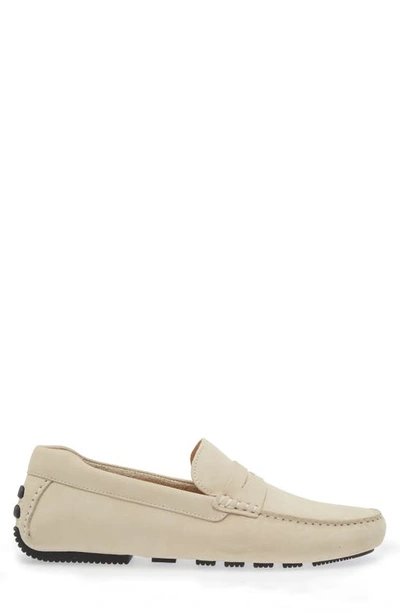 Shop Nordstrom Cody Driving Loafer In Beige Ivory