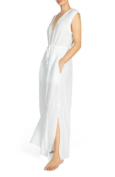 Shop Robin Piccone Fiona Cover-up Jumpsuit In White