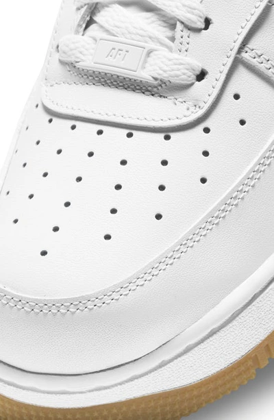 Shop Nike Air Force 1 '07 Sneaker In White/ White/ Gum Light Brown
