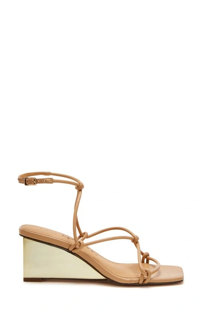 Shop Katy Perry The Irisia Strappy Wedge Sandal In Biscotti