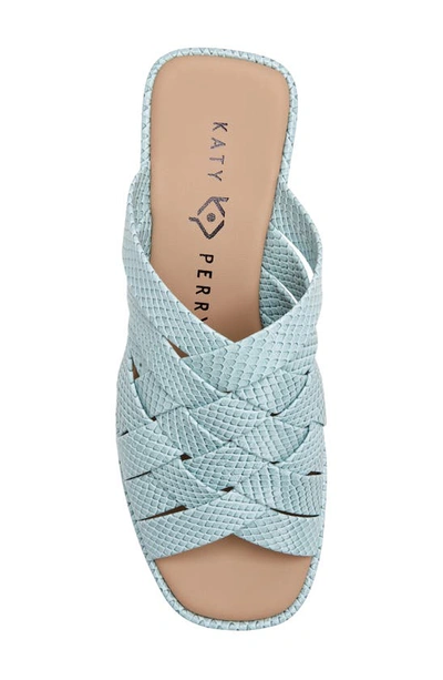 Shop Katy Perry The Busy Bee Crisscross Platform Sandal In Tranquil Blue