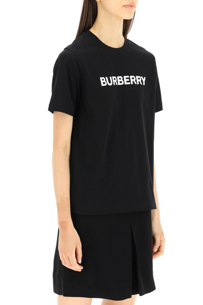 Shop Burberry T-shirt With Logo Print In Black