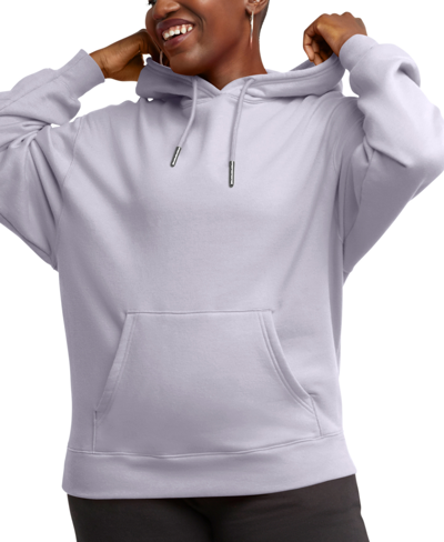 Shop Hanes Women's Originals Pullover Hoodie Sweatshirt In Urban Lilac
