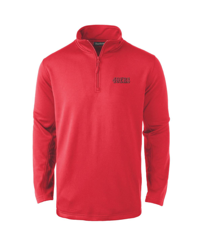 Dunbrooke Men's  Scarlet San Francisco 49ers All-star Tech Quarter-zip Top In Scarlet
