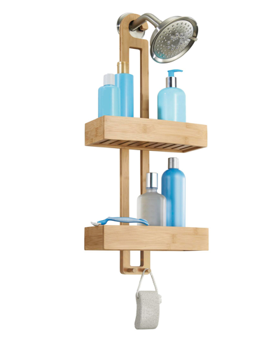 Shop Idesign Formbu Bamboo Hanging Shower Caddy In Natural