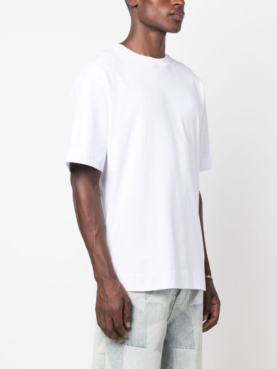 Shop Dries Van Noten T-shirt Heli In White