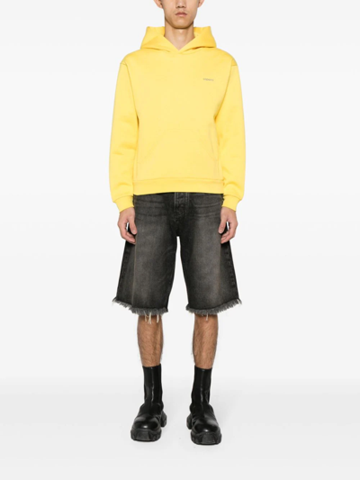 Shop Rhude Shorts In Denim In Black