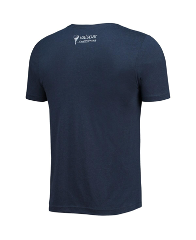 Shop Ahead Men's  Navy Valspar Championship Snake Tri-blend T-shirt