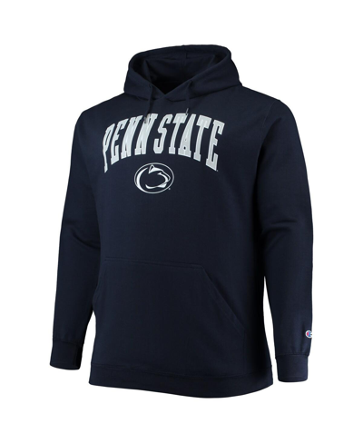 Shop Champion Men's  Navy Penn State Nittany Lions Big And Tall Arch Over Logo Powerblend Pullover Hoodie