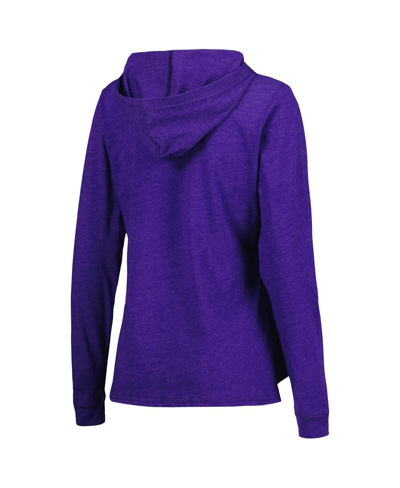 Concepts Sport Women's  Heather Purple Phoenix Suns Team Hoodie And Pants Sleep Set In Heather Purple
