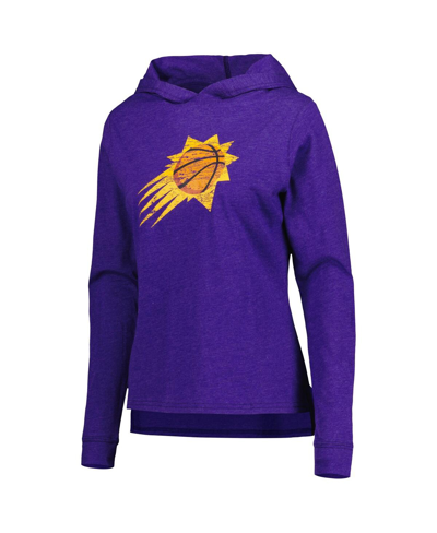 Concepts Sport Women's  Heather Purple Phoenix Suns Team Hoodie And Pants Sleep Set In Heather Purple