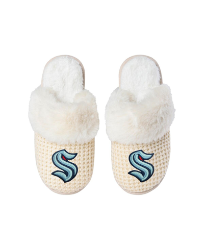 Foco Seattle Kraken Open Back Slippers In Cream