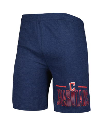 Shop Concepts Sport Men's  Navy, Red Cleveland Guardians Meter T-shirt And Shorts Sleep Set In Navy,red