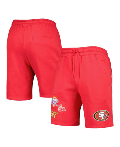 New Era Scarlet San Francisco 49ers Historic Champs Shorts In Scarlet