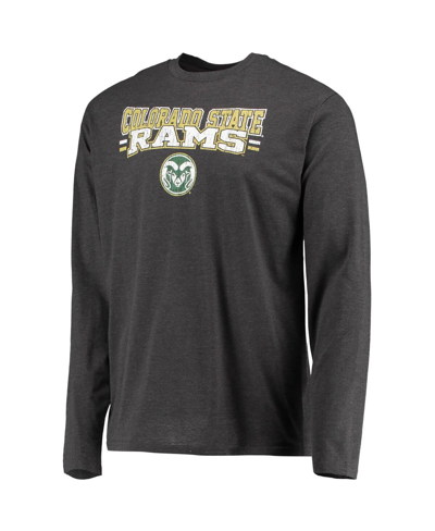 Shop Concepts Sport Men's  Green, Heathered Charcoal Colorado State Rams Meter Long Sleeve T-shirt And Pan In Green,heathered Charcoal