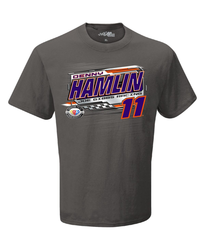 Shop Joe Gibbs Racing Team Collection Men's  Charcoal Denny Hamlin 2023 Nascar Cup Series Schedule T-shirt