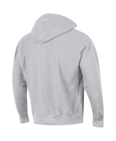 Champion Men's  Heathered Gray Miami Hurricanes Big And Tall Reverse Weave Fleece Pullover Hoodie Swe In Heathered Gray