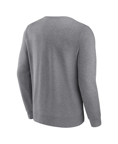 Shop Fanatics Men's  Heather Gray Minnesota Twins Simplicity Pullover Sweatshirt