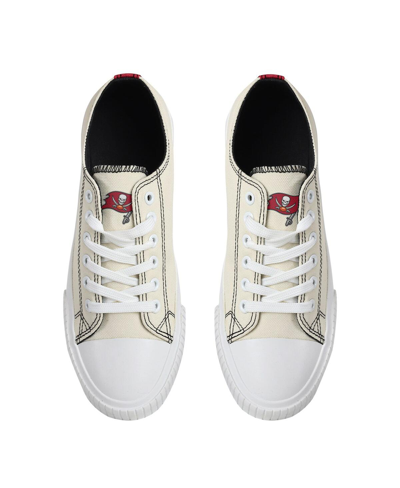 Foco Cream Tampa Bay Buccaneers Low Top Canvas Shoes In Cream