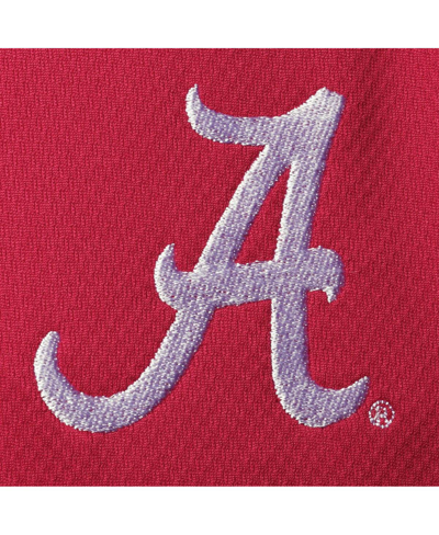Profile Men's Crimson Alabama Crimson Tide Big And Tall Textured Raglan Quarter-zip Jacket In Crimson