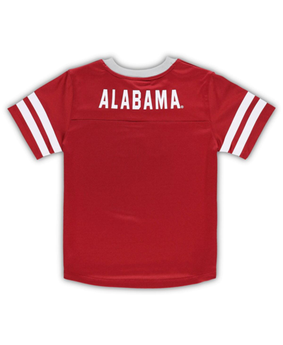 Outerstuff Toddler Boys And Girls Crimson, Gray Alabama Crimson Tide Red Zone Jersey And Pants Set In Crimson,gray