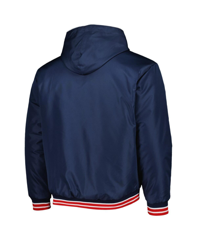 Shop Jh Design Men's  Navy St. Louis Cardinals Reversible Fleece Full-snap Hoodie Jacket