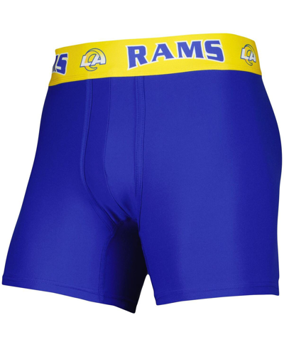 Concepts Sport Men's  Royal, Gold Los Angeles Rams 2-pack Boxer Briefs Set In Royal,gold