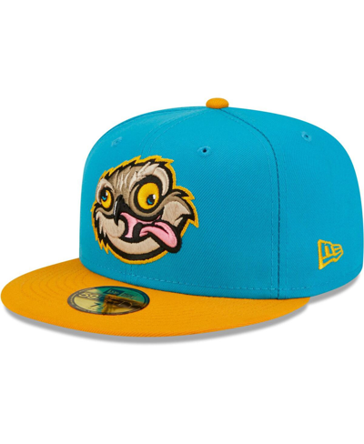 New Era Lansing Lugnuts Copa De La Diversion 59fifty-fitted Cap In Aqua,orange