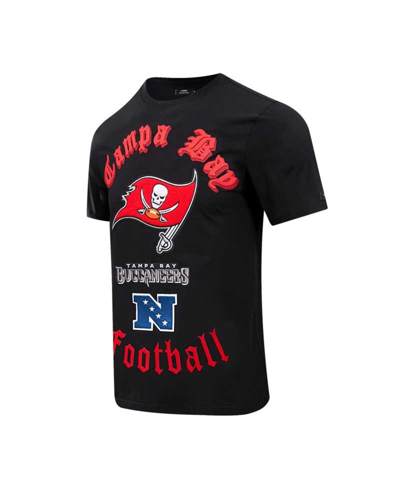 Pro Standard Black Tampa Bay Buccaneers Old English T-shirt In Black