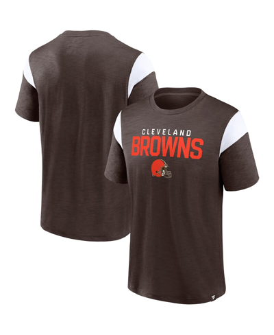 Shop Fanatics Men's  Brown Cleveland Browns Home Stretch Team T-shirt