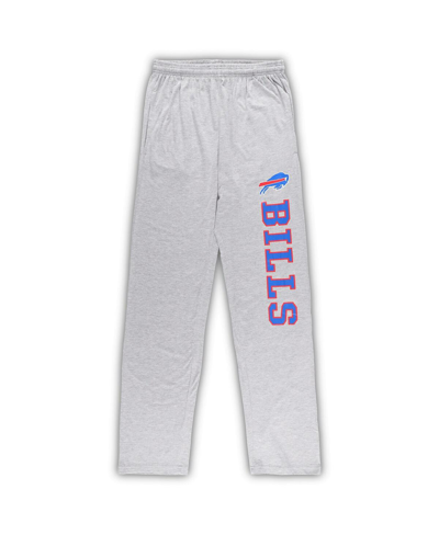 Concepts Sport Men's  Royal, Heather Gray Buffalo Bills Big And Tall T-shirt And Pants Sleep Set In Royal,heather Gray