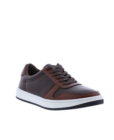 Shop English Laundry Men's Brennan Low-top Color-block Sneakers In Brown