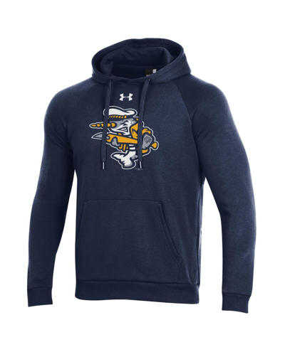 Shop Under Armour Men's  Navy Norwich Sea Unicorns All Day Pullover Hoodie