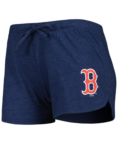 Shop Concepts Sport Women's  Heather Navy Boston Red Sox Meter Knit Raglan Long Sleeve T-shirt And Shorts