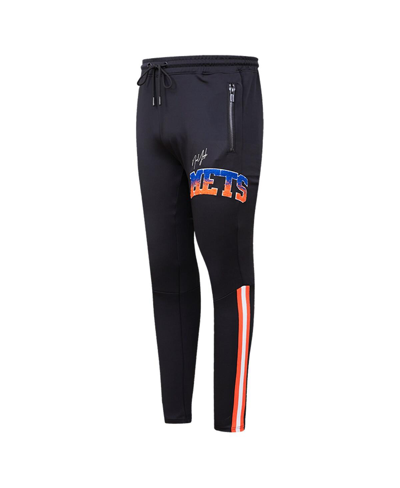 Pro Standard Black New York Mets Hometown Track Pants In Black