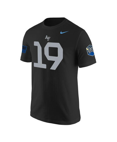 Nike Men's  #1 Black Air Force Falcons Space Force Rivalry Replica Jersey T-shirt In Black