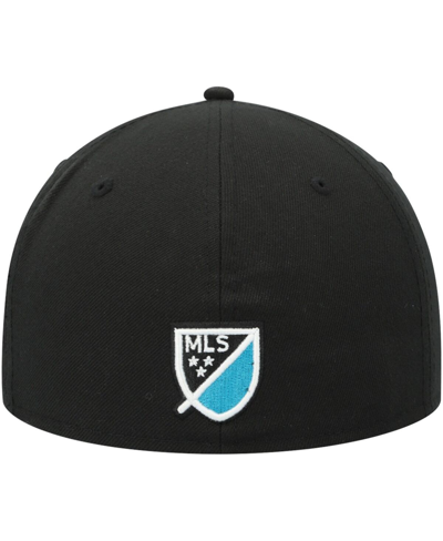 New Era Men's  Black Charlotte Fc Primary Logo 59fifty Fitted Hat In Black