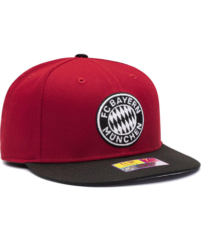 Shop Fan Ink Men's Red, Black Bayern Munich America's Game Fitted Hat In Red,black