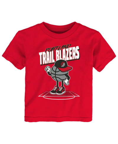 Shop Outerstuff Toddler Boys And Girls Red Portland Trail Blazers Mr. Dribble T-shirt