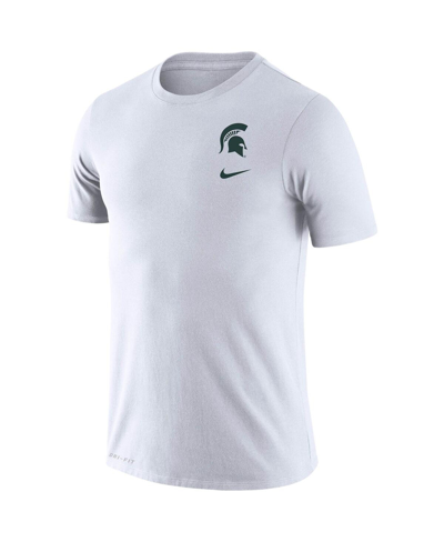 Shop Nike Men's  White Michigan State Spartans Dna Logo Performance T-shirt